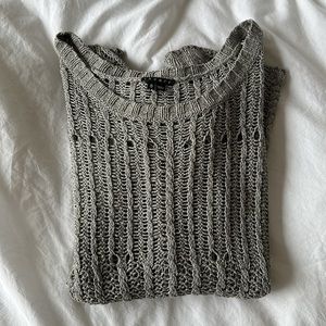 Theory Open Knit Silk Sweater